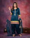K 1328 By Naisha Roman Glass Gota Patti Farshi Salwar Kameez